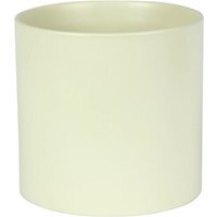 Matte Cream Ceramic Indoor Planter - H17 x W17.5cm / 17.5cm