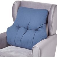 Cotton Back Support Cushion - Navy