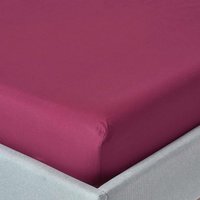 200 Thread Count Egyptian Cotton Extra Deep Fitted Sheet - Plum / King
