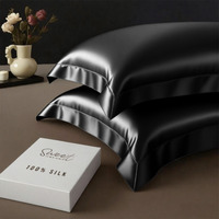 Luxury Silk Oxford Pillowcase - Black - image 1