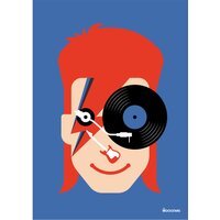 Mockstars Art Prints - white / A4 / David Bowie