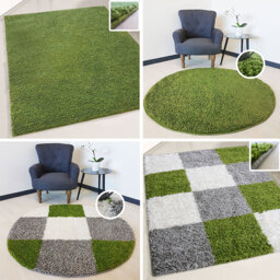Myshaggy Collection Rug - Green / 60X110cm - thumbnail 2
