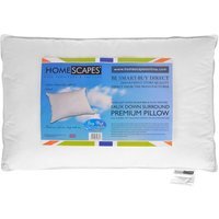 Homescapes Super Microfibre Surround Pillow - White