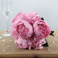 Artificial Arundel Peony Bouquet - Dusky Pink