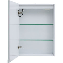 LED Bathroom Vanity Mirror Cabinet with Block - Silver - thumbnail 4