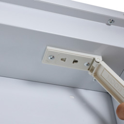 LED Bathroom Vanity Mirror Cabinet with Block - Silver - thumbnail 5