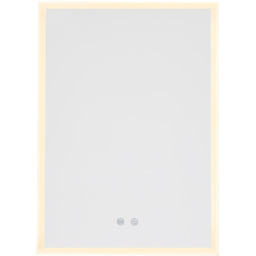 LED Bathroom Vanity Mirror Cabinet with Block - Silver - thumbnail 2