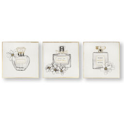 Art for the Home Pretty Perfume Bottles Printed Canvases - Beige - thumbnail 2