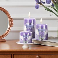 3 Pieces Scented Candle Set - Purple / Cylindrical - image 1
