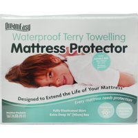 90 Degree Wash Terry Waterproof Mattress Protector - White / Superking - image 1