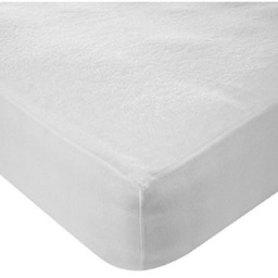 90 Degree Wash Terry Waterproof Mattress Protector - White / Superking - thumbnail 2