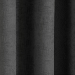 Pair of Vogue Eyelet Thermal Dimout Curtains - Black / 168cm / 229cm - thumbnail 5