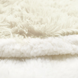 Alaska Cream Thermal Plush Fluffy Faux Fur Duvet Set - Cream / Superking - thumbnail 2