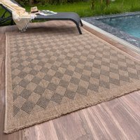 Nature Collection Diamond Outdoor Rug - Dark Grey / 200 x 290 cm Rectangle - image 1