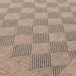 Nature Collection Diamond Outdoor Rug - Dark Grey  / 200 x 290 cm Rectangle - thumbnail 3