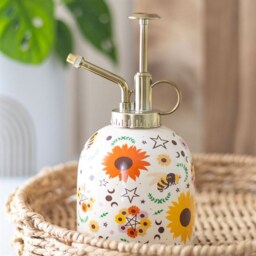 Summer Solstice Ceramic Plant Mister With Gold Detailing - Multicolor - thumbnail 2