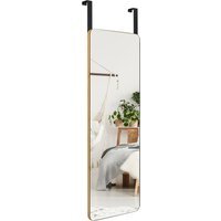 Rectangle Wall Mounted Mirror - Brown