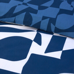 Logan Geo Duvet Set - Navy / Double - thumbnail 4