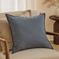Slub Cotton Cushion - Denim / Polyester