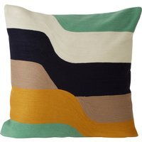 Bosie Ozella Wavy Stripes Embroidered Cushion - Multicolour