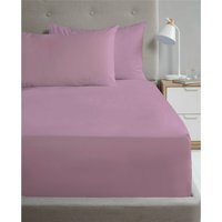 "Extra Deep Percale Fitted Sheet 16"" - Lilac / Single"