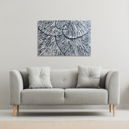 design with natural analogues texture Canvas Print - Black / 91cm / 61cm - thumbnail 2
