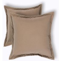 Plain Outdoor Cushion 45 x 45 cm, Set of 2 - Beige