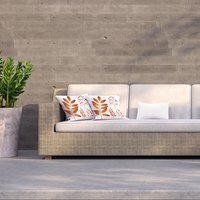 Orange Autumn Leaves Outdoor Cushion - Red / 60cm - image 1