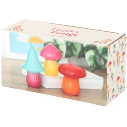Set of 3 Mushroom Shaped Candles - Multicolour - thumbnail 5