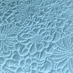 3D Embossed Chunky Floral Pattern Duvet Set - Orange / Single - thumbnail 2
