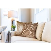 Damask Cushion Cover - Chocolate