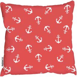 Red Anchors Outdoor Cushion - Red / 60cm - thumbnail 2