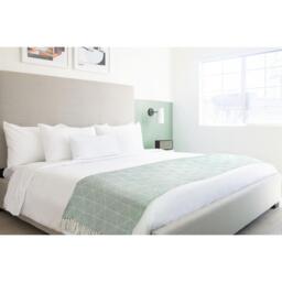 Zahra Blanket Throw - Pistachio / 228x254cm - thumbnail 3