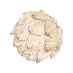 Rustic Artichoke Ornament - Natural - thumbnail 2