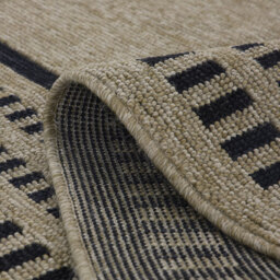Beige Tribal Outdoor Rug - Prele - Neutral / 150cm - thumbnail 2
