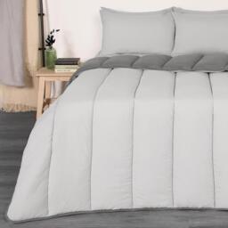 Coverless 10.5 Tog Soft Duvet Set - Silver / 15cm / King - thumbnail 3