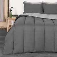 Coverless 10.5 Tog Soft Duvet Set - Silver / 15cm / King - thumbnail 1