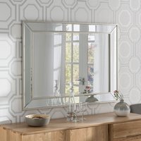 Angled Wall Mirror Champagne - Silver / 77cm