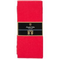 Cosy Brushed Cotton Fitted Sheet - Red / King