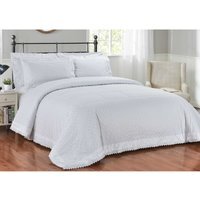 Richmond Polycotton Polka Dot Duvet Set With Pillowcase - White / Double - thumbnail 1