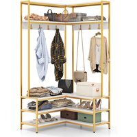Garment Rack Clothes Rack - White - thumbnail 1