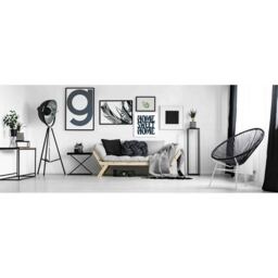 'Home Sweet Home' Graphic Art on Canvas - Black / 31cm / 46cm - thumbnail 2