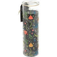 Midnight Bloom French Tulip Tube Candle Elegant Gift Decor - Black