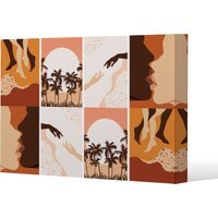 abstract floral collages, landscape scenes Canvas Print - Orange / 51cm / 77cm - image 1