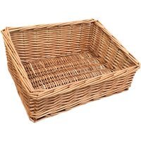 Light Steamed Wicker Display Tray - Brown