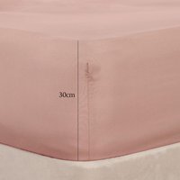 Bed Sheet Deep Fitted - Blush Pink / Double - image 1