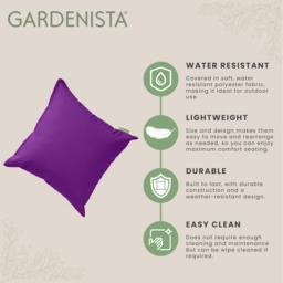 Outdoor Scatter Cushions for Garden Patio Furniture Pillows - Purple / 6 - thumbnail 3