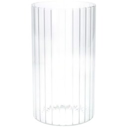 Louis Glass Lined Pattern Flower Vase - Lilac Pearlescent - thumbnail 4