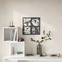 Aitus Modern Metal Wall Art Home Decorative Ornament - Black - Black