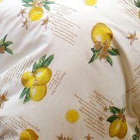 Lemons Fitted Sheet Floral Lemonade - Multi / Single - image 1